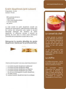 page newsletter du gratin dauphinois